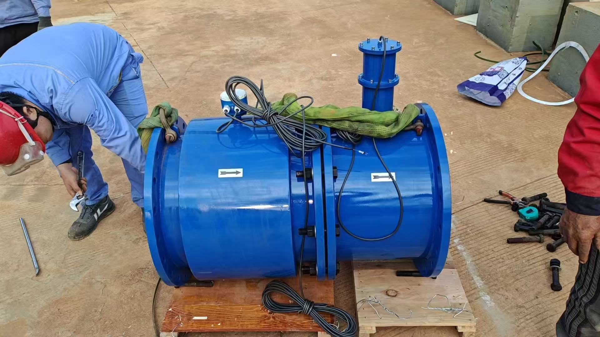 DN500非滿管流量計測泥漿